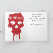 ノスフェラトゥハロウィンカード カード (内部)