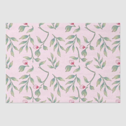 ノセガイピンクフローラティッシュペーパー 薄葉紙 (正面)