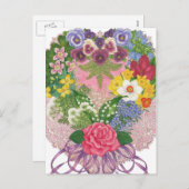 ノセギビクトリアンェのバレンタインデー シーズンポストカード (正面/裏面)