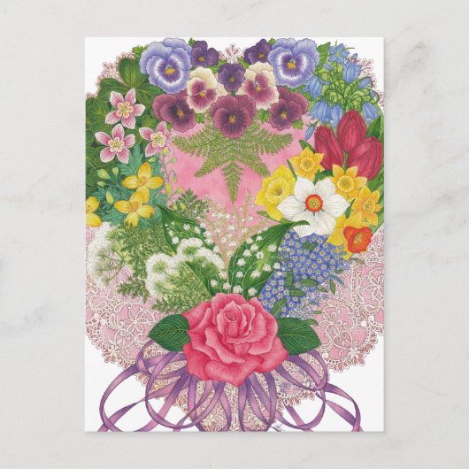 ノセギビクトリアンェのバレンタインデー シーズンポストカード (正面)