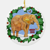 ノセ救イー今、クリスマスの最初の毎年恒例の装飾。 セラミックオーナメント (裏面)