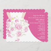 ノゼゲ結婚イブライダルシャワーの招待 招待状 (正面/裏面)