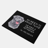 ノッおもしろいクラブラドール ドアマット (アングル)