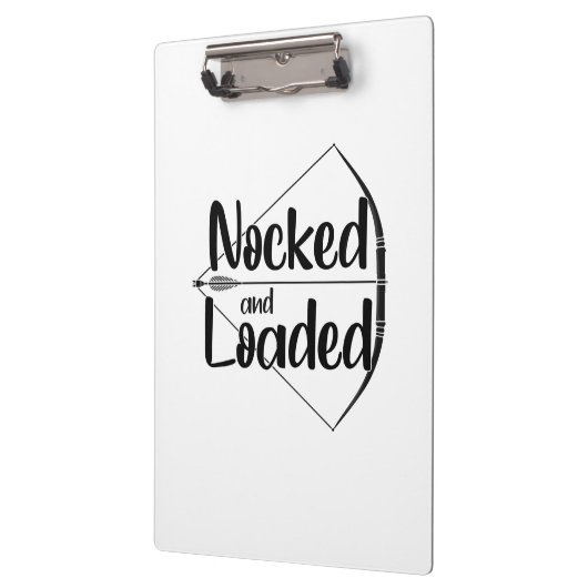 ノッキングとロードされた弓術 クリップボード (左)