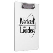 ノッキングとロードされた弓術 クリップボード (右)