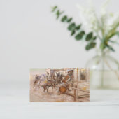 ノッキングなしで1909年 – チャールズ・マリオン・ラッセル 名刺 (スタンド正面)