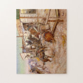 ノッキングなしで、1909年チャールズ・M・ラッセル ジグソーパズル (縦)