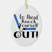 ノックあなた自身Numchucks セラミックオーナメント (右)