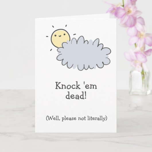 ノックして死ね!化学療法士のボスがおもしろいん カード (蘭)