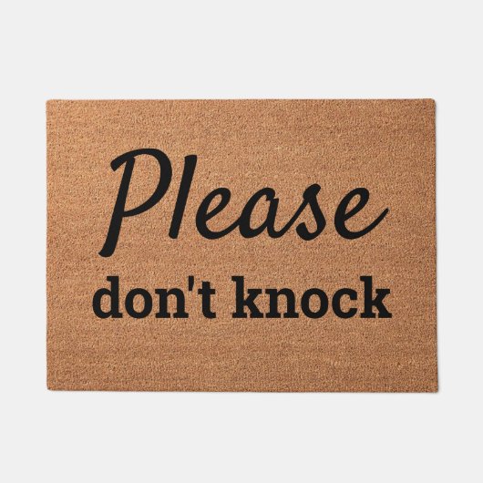 ノックしないで下さい ドアマット (正面)