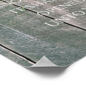 ノックするとドアが開くKJV聖書の聖句 ポスター (角)