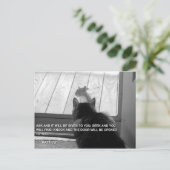 ノックする ポストカード (スタンド正面)