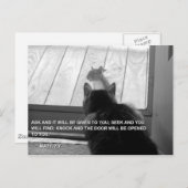 ノックする ポストカード (正面/裏面)