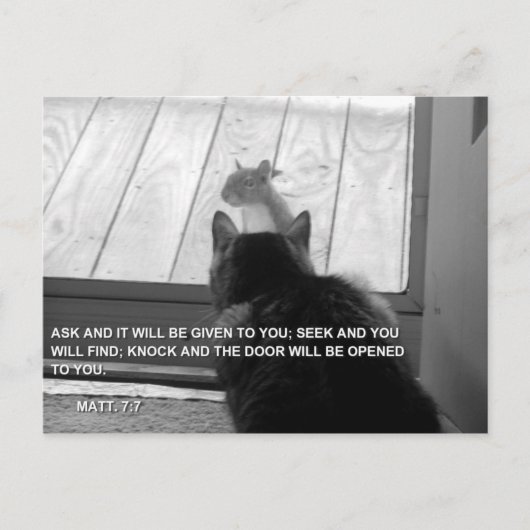 ノックする ポストカード (正面)