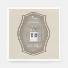 ノックとドアが開く – 紙ナプキン スタンダードランチョンナプキン