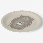 ノックとドアが開く – 紙プレート ペーパープレート (アングル)