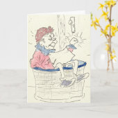 ノックのノックのオバマのヘルスケアのバースデー・カード カード (黄色い花)