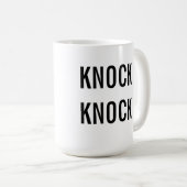 ノックのノックのマグ(両面) コーヒーマグカップ (正面右)
