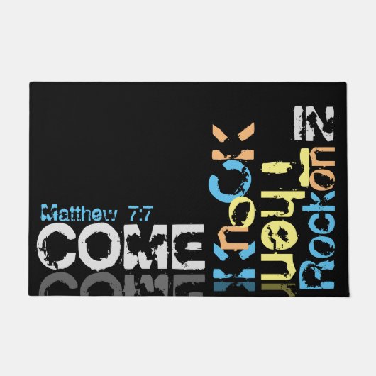 、ノックは来られて、それから、大きく黒い玄関マット揺れます ドアマット (正面)