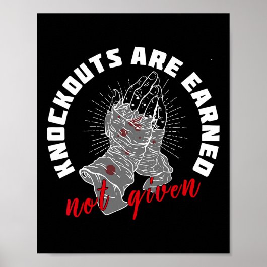 ノックアウトは与えボクシング戦士Motiで獲得 ポスター (正面)