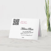 ノックアウトバラ考えズオブユーまたは任意の大事な行事 カード (裏面)