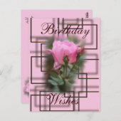 ノックアウトバラ&チョコレートポストカカスタマイズーキ – it ポストカード (正面/裏面)