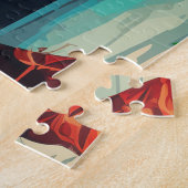 ノックアウトラウンド：ボクシング操作 ジグソーパズル (側面)