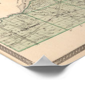 ノックスのあるスターケ郡の地図 ポスター (角)