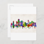 ノックスビルテネシーのスカイライン インビテーションポストカード (正面/裏面)