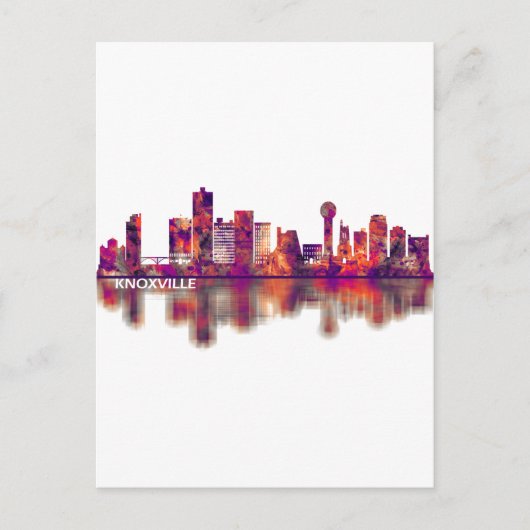 ノックスビルテネシーのスカイライン シーズンポストカード (正面)