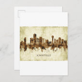 ノックスビルテネシーの街並み インビテーションポストカード (正面/裏面)