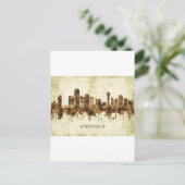 ノックスビルテネシーの街並み インビテーションポストカード (スタンド正面)