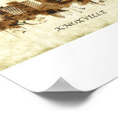 ノックスビルテネシーの街並み ポスター (角)