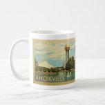 ノックスビルテネシーVintage Travel コーヒーマグカップ<br><div class="desc">Knoxville Tennesseeデザインでヴィンテージ旅行スタイル美しいアートパークシーンをフィーチャー。</div>
