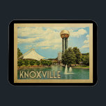 ノックスビルテネシーVintage Travel マグネット<br><div class="desc">Knoxville Tennesseeデザインでヴィンテージ旅行スタイル美しいアートパークシーンをフィーチャー。</div>