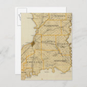 ノックス郡の地図 ポストカード (正面/裏面)