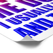 ノックダウン昼寝おもしろいポスター ポスター (角)