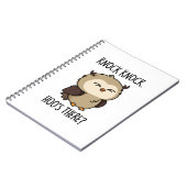 ノックノックフーズ・ゼア・ファニー・オウル・パ ン ノートブック (左側)