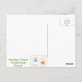 "ノックノック格言" – ポーランドのポストカードWroclaw ポストカード (裏面)