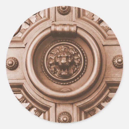 ノックノック – バルセロナオールドクォータードアノッカー ラウンドシール (正面)