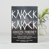 ノックノック 誰そこ フォト ハロウィン 招待状 (スタンド正面)