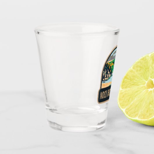 ノックマウンテンズナショナルパークオーストリアヴィンテージ ショットグラス (左)