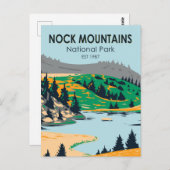 ノックマウンテンズナショナルパークオーストリアヴィンテージ ポストカード (正面/裏面)