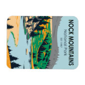 ノックマウンテンズナショナルパークオーストリアヴィンテージ マグネット (横)