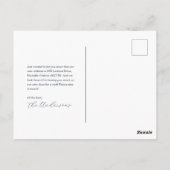 ノック感動案内はがき ポストカード (裏面)