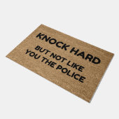 ノック懸命が警察のようではない ドアマット (アングル)