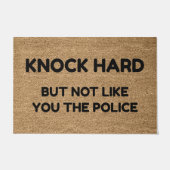 ノック懸命が警察のようではない ドアマット (正面)