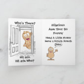 ノック誰だ?グリーティングカード カード (内部)