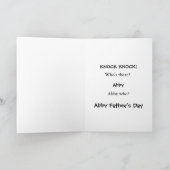 ノック・ジョーク父の日カード カード (内部)