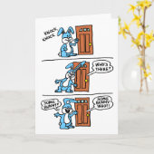 ノック・ソム・バニー・サード・誕生日 カード (黄色い花)